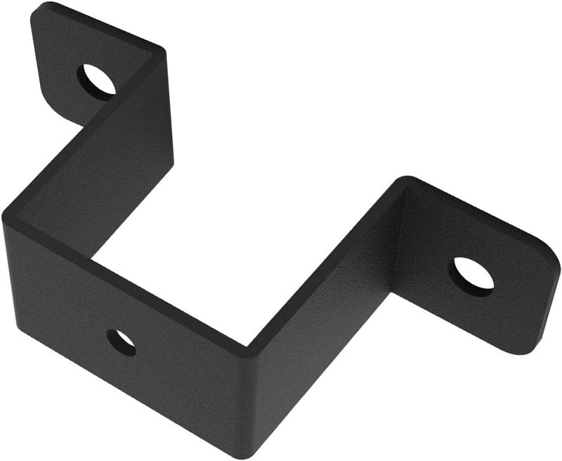 Wpbhk 8Pcs Square Tube Strap Clamp for 1-1/2" x 1-1/2" Square Pipe, Strap Post Ties, Metal U Clamp Bracket Square Pipe Clamp, Powder Coated Black Square Tube Buckle - Image 3